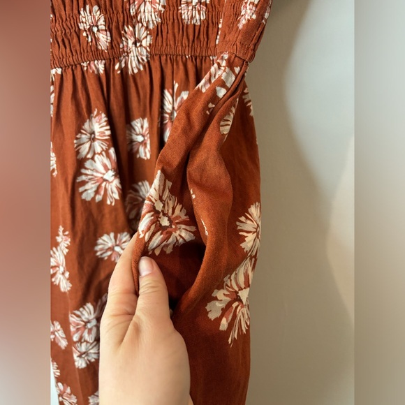 ✨Madewell Linen-Blend Sophia Midi Dress Medium - Picture 13 of 15